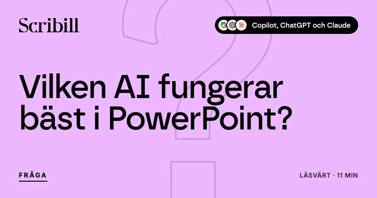 Vilken AI fungerar bäst i PowerPoint?