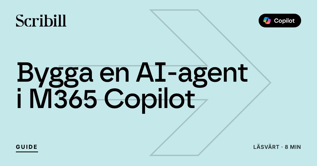 Bygga en AI agent i M365 Copilot