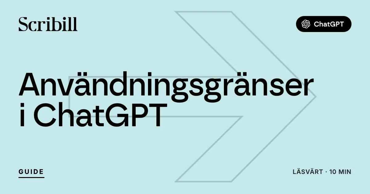 Användningsgränser i ChatGPT