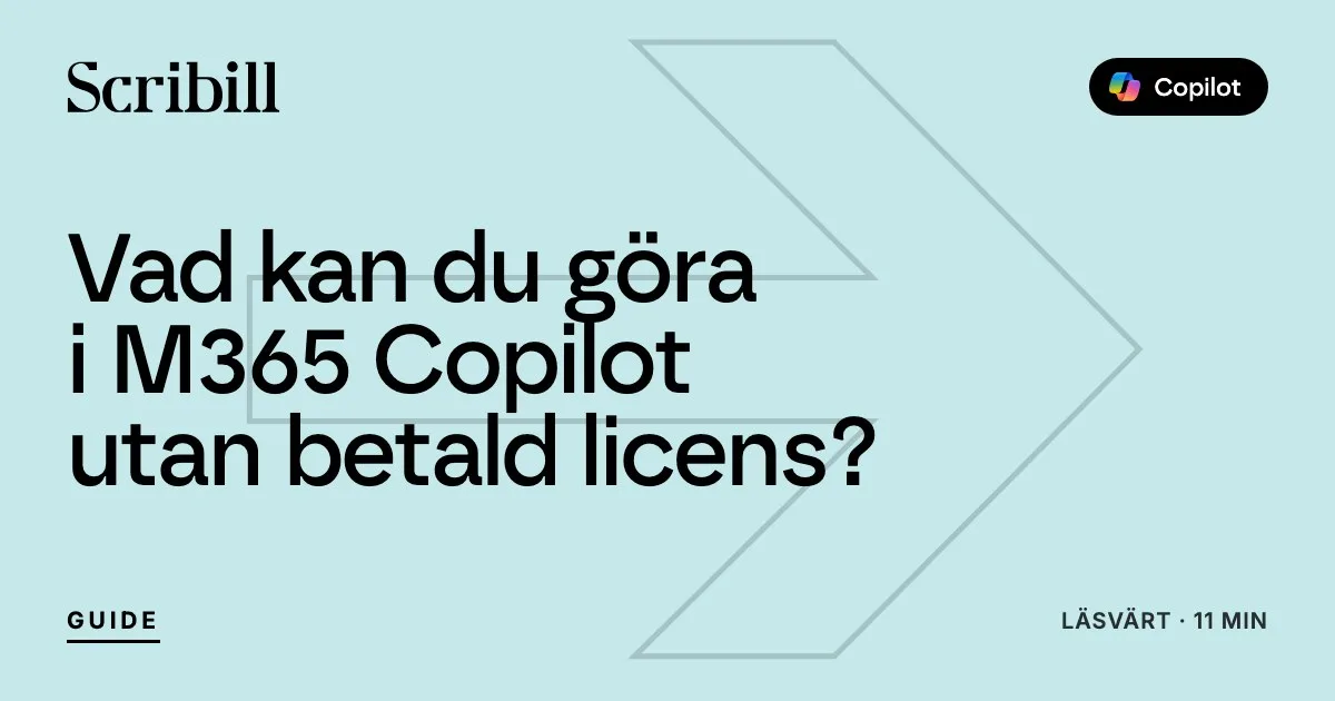 Vad kan du göra i M365 Copilot utan betald licens