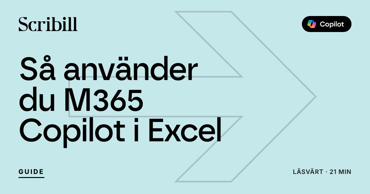 Hur du använder m365 copilot i excel