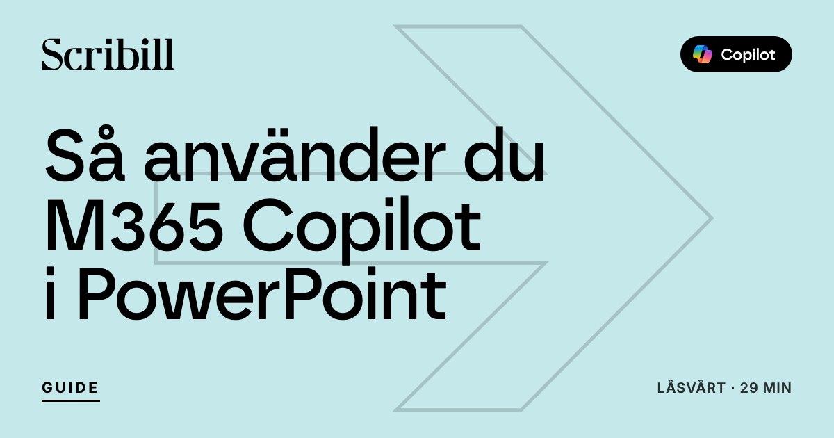 Hur du använder m365 copilot i powerpoint