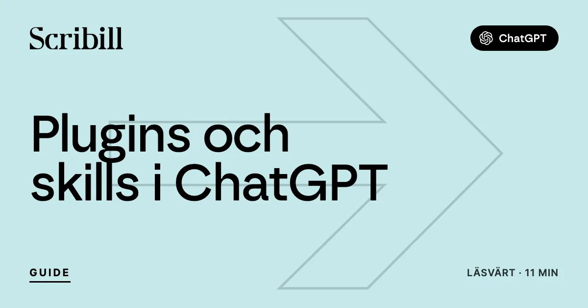 Plugins och skills i ChatGPT