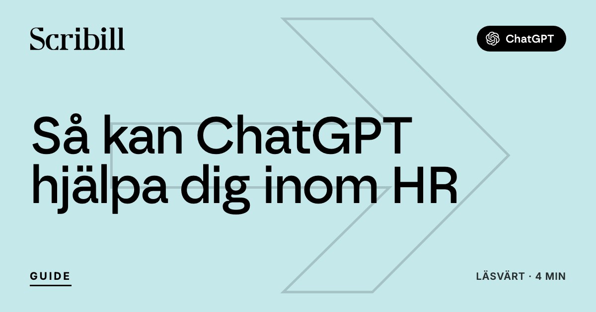 ChatGPT för HR