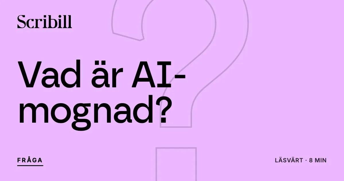 Vad är AI-mognad